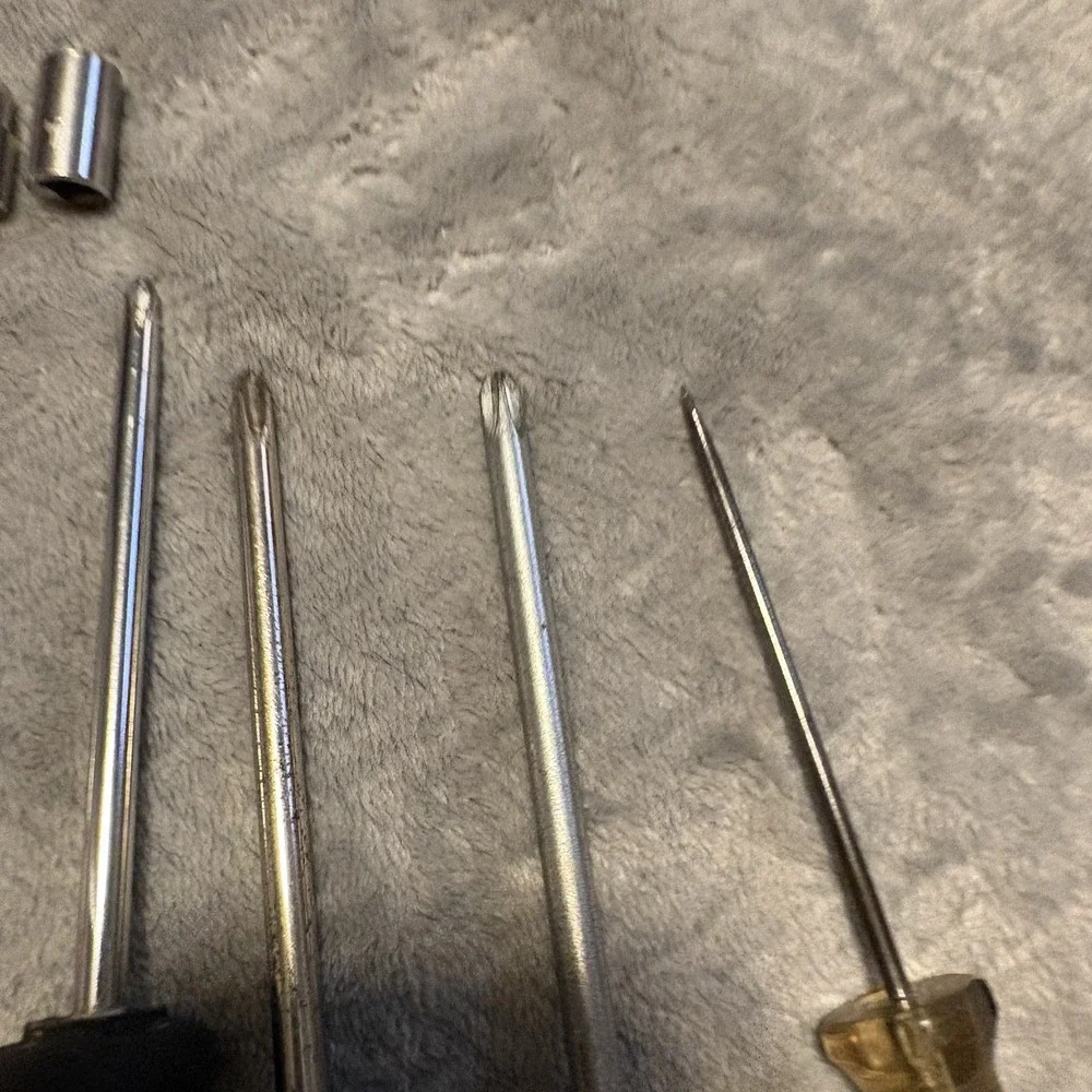 11pc Screwdriver set and 2 sockets - See Pictures - Various Brands and Sizes